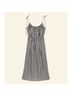 DÔEN Marled Checkered-gingham White Casual Dress Size L - photo 9
