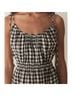 DÔEN Marled Checkered-gingham White Casual Dress Size L - photo 10