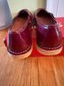 Kickers 100% Leather Burgundy Flats Size EU 39 - photo 5