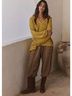 Free People Gold Yellow Pullover Sweater Size XS - photo 4