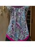 Heart Soul Floral Paisley Multi Color Black Pink Sleeveless Blouse Size M - photo 4