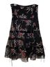 Express 61% Polyester 39% Rayon 100% Polyester Floral Black Multi Color Formal Skirt Size 11 - photo 1