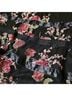 Express 61% Polyester 39% Rayon 100% Polyester Floral Black Multi Color Formal Skirt Size 11 - photo 5