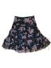 Express 61% Polyester 39% Rayon 100% Polyester Floral Black Multi Color Formal Skirt Size 11 - photo 2