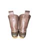 Bass Brown Yellow Rain Boots Size 8 - photo 2