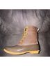 Bass Brown Yellow Rain Boots Size 8 - photo 5