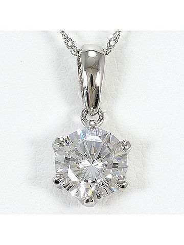 Unbranded PT900 Platinum / PT850 Necklace with Zirconia, Total Weight 2.1g, 42cm, Jewelry (view 1)