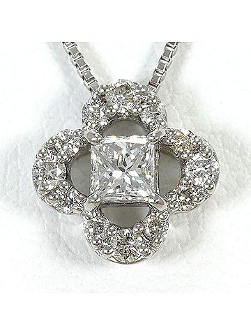 Unbranded PT950 Platinum / PT850 Necklace with Diamonds (0.190ct and 0.12ct), Total Weight 2.4g, 46cm, Jewelry (view 1)