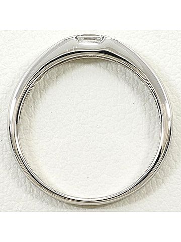 Unbranded PT900 Platinum Ring with White Sapphire 0.14ct, Total Weight 2.6g, Jewelry (view 2)
