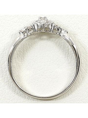 Unbranded PT850 Platinum Ring with 0.19ct Diamond, Total Weight 2.4g, Jewelry (view 2)
