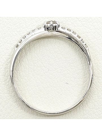 Unbranded PT900 Platinum Ring, 1 Diamond (0.18ct), Total Weight 1.9g, Jewelry (view 2)
