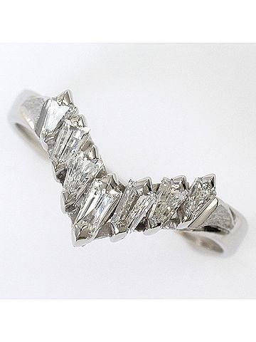 Unbranded Pm900 Platinum Ring, 1 Diamond (0.35ct), Total Weight 3.8g, Jewelry (view 1)