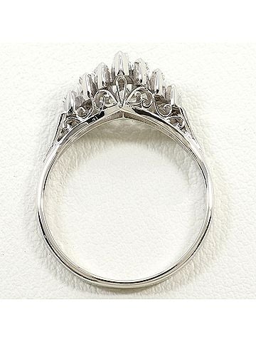 Unbranded Pm900 Platinum Ring, 1 Diamond (0.35ct), Total Weight 3.8g, Jewelry (view 2)