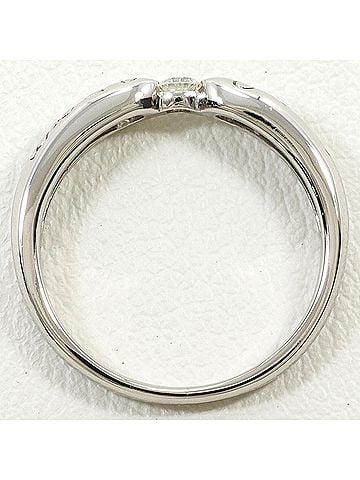 Unbranded PT900 Platinum Ring with 0.06ct Diamond, Total Weight 2.8g, Jewelry (view 2)