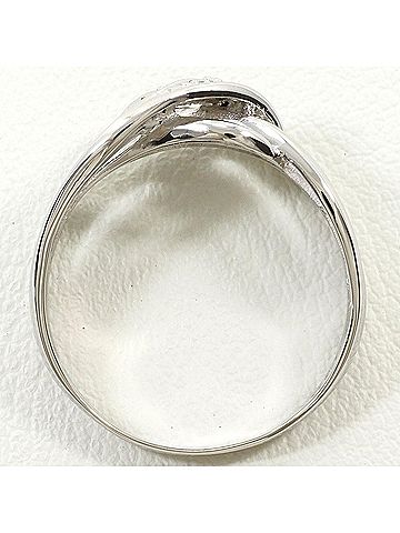 Unbranded PT900 Platinum Ring, 1 Diamond (0.02ct), Total Weight 3.7g, Jewelry (view 2)