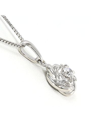 Unbranded PT900 Platinum / PT850 Necklace with 0.12ct Diamond, Total Weight 3.5g, 40cm Length, Jewelry (view 2)