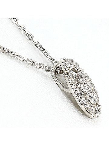 Unbranded PT900 Platinum / PT850 Necklace with 0.30ct Diamond, Total Weight 2.5g, 45cm Length, Jewelry (view 2)
