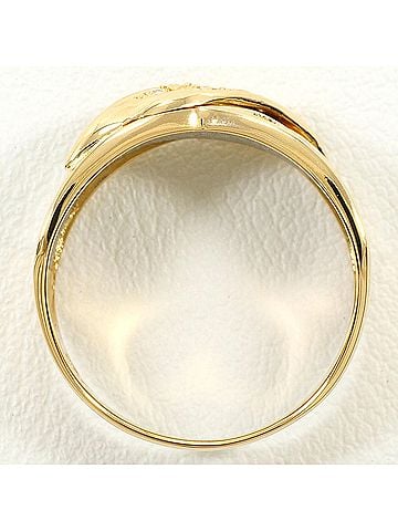 Unbranded PT900 Platinum 18K Yellow Gold Ring, 1 Diamond (0.027ct), Total Weight 3.4g, Jewelry (view 2)