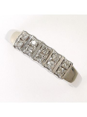 Unbranded PT900 Platinum Ring, 1 Diamond (0.20ct), Total Weight 4.0g, Jewelry (view 1)