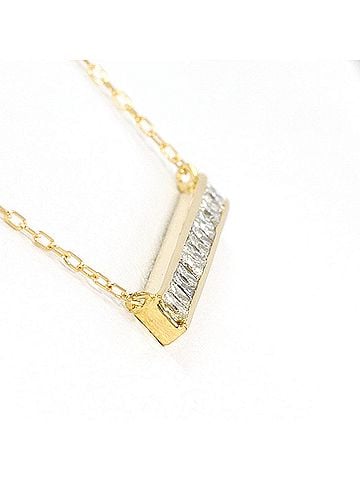 Unbranded 18K (18-karat) Yellow Gold Necklace with 0.50ct Diamond, Total Weight 1.7g, 47cm Length, Jewelry (view 2)