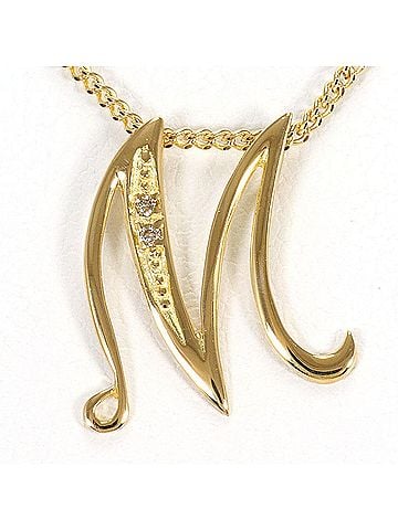 Unbranded 18K (18-karat) Yellow Gold Necklace with 0.01ct Diamond, Total Weight 1.5g, 44cm Length, Jewelry (view 1)