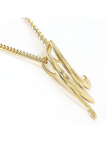 Unbranded 18K (18-karat) Yellow Gold Necklace with 0.01ct Diamond, Total Weight 1.5g, 44cm Length, Jewelry (view 2)