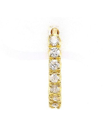 Unbranded 18K (18-karat) Yellow Gold Earring (Single Earring) with 0.15ct Diamond, Total Weight 1.3g, Jewelry (view 1)