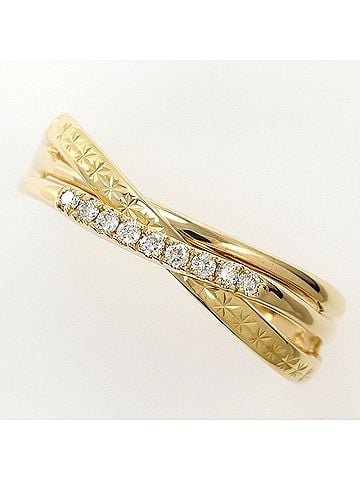 Unbranded K10 10K YG Yellow Gold Ring with 1 Diamond (carat weight not stamped), Total Weight 2.0g, Jewelry (view 1)
