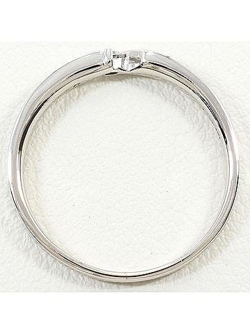 Unbranded K14 14K WG White Gold Ring, 1 Diamond, 0.07ct, Total Weight 2.2g, Jewelry (view 2)