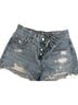 Levi's Blue Denim Shorts Size 24 waist - photo 1