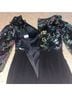 Mac Duggal 100% Polyester Floral Black Cocktail Dress Size 6 - photo 9