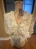 Steve Madden Floral Multi Color Short Sleeve Blouse Size S - photo 4