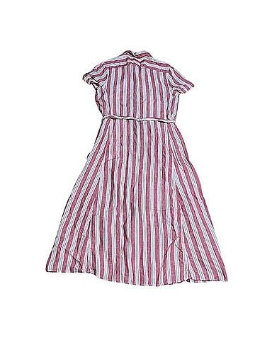 Polo by Ralph Lauren Striped Linen Short Sleeve Midi Shirtdress Casual Dress (view 2)