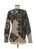 ETRO Graphic Solid Black Tan Pullover Sweater Size 10 - photo 2
