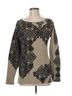 ETRO Graphic Solid Black Tan Pullover Sweater Size 10 - photo 1