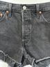 Levi's 100% Cotton Black Denim Shorts Size 29 waist - photo 5