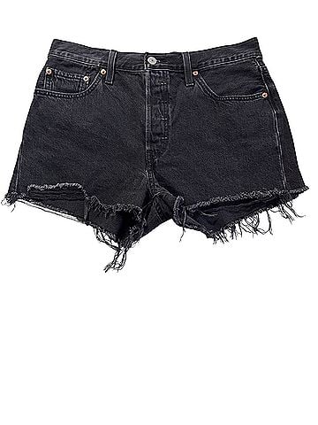 Levi's 501s Black Wash Denim Shorts (view 1)
