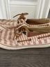 Sperry Top Sider 100% Canvas Stripes Red White Flats Size 7 - photo 4