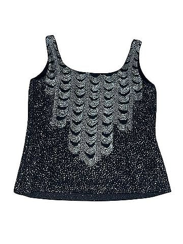Ralph Lauren Black Label Embellished Beaded Top Tank Top (view 2)