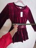 LoveRiche 92% Polyester 8% Spandex 100% Polyester Burgundy Cocktail Dress Size M - photo 6