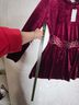 LoveRiche 92% Polyester 8% Spandex 100% Polyester Burgundy Cocktail Dress Size M - photo 8