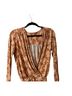 Free People Floral Brown Bodysuit Size S - photo 1