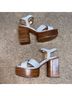 Robert Clergerie 100% Leather Gray Sandals Size 6 1/2 - photo 4