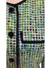 Adrianna Papell 100% Silk 100% Acetate Print Green Blue Black White Jacket Size 14 - photo 2