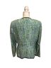 Adrianna Papell 100% Silk 100% Acetate Print Green Blue Black White Jacket Size 14 - photo 4