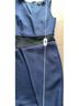 C. Luce Blue Black Cocktail Dress Size S - photo 8