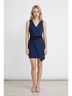 C. Luce Blue Black Cocktail Dress Size S - photo 4