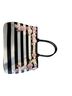 Hello 100% Leather Stripes Black White Pink Leather Tote One size - photo 1