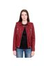 IRO 100% Lambskin 100% Rayon Burgundy Leather Jacket Size M - photo 1