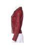 IRO 100% Lambskin 100% Rayon Burgundy Leather Jacket Size M - photo 16